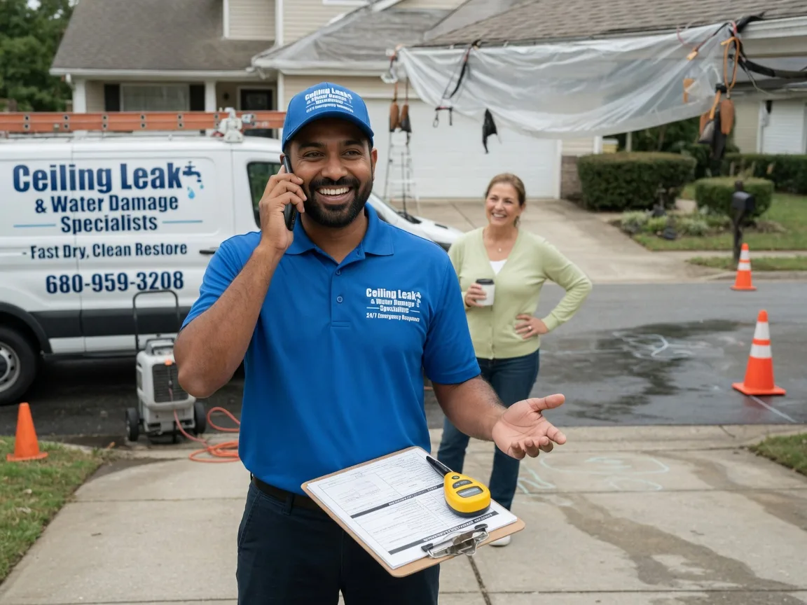 Ceiling Leak Cleanup Clay Center, KS FAQs